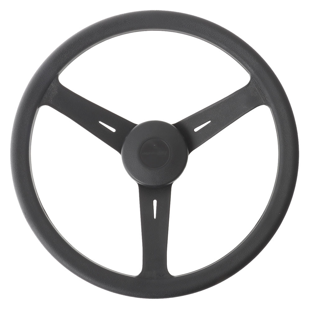 Buy Classic Plastic Steering Wheel Black 350mm online at MarineDeals.co.nz