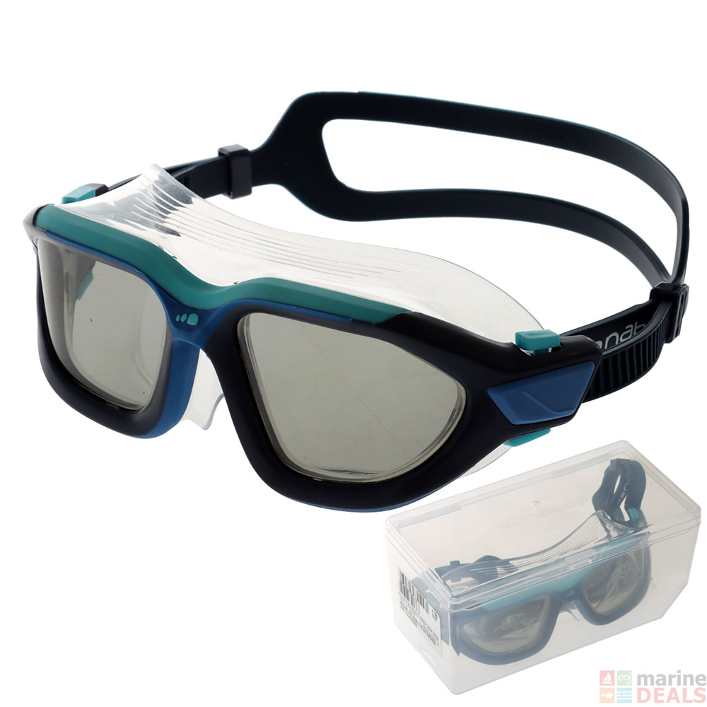 Buy Nabaiji Active 500 Adult AntiFog Swimming Goggles Smoke Lens Navy