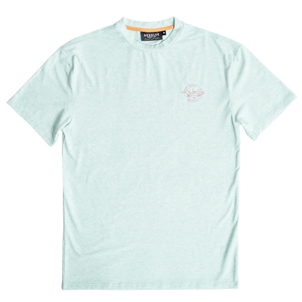 Buy Desolve Catch and Release UPF50 Mens T-Shirt Blue Marl S online at ...