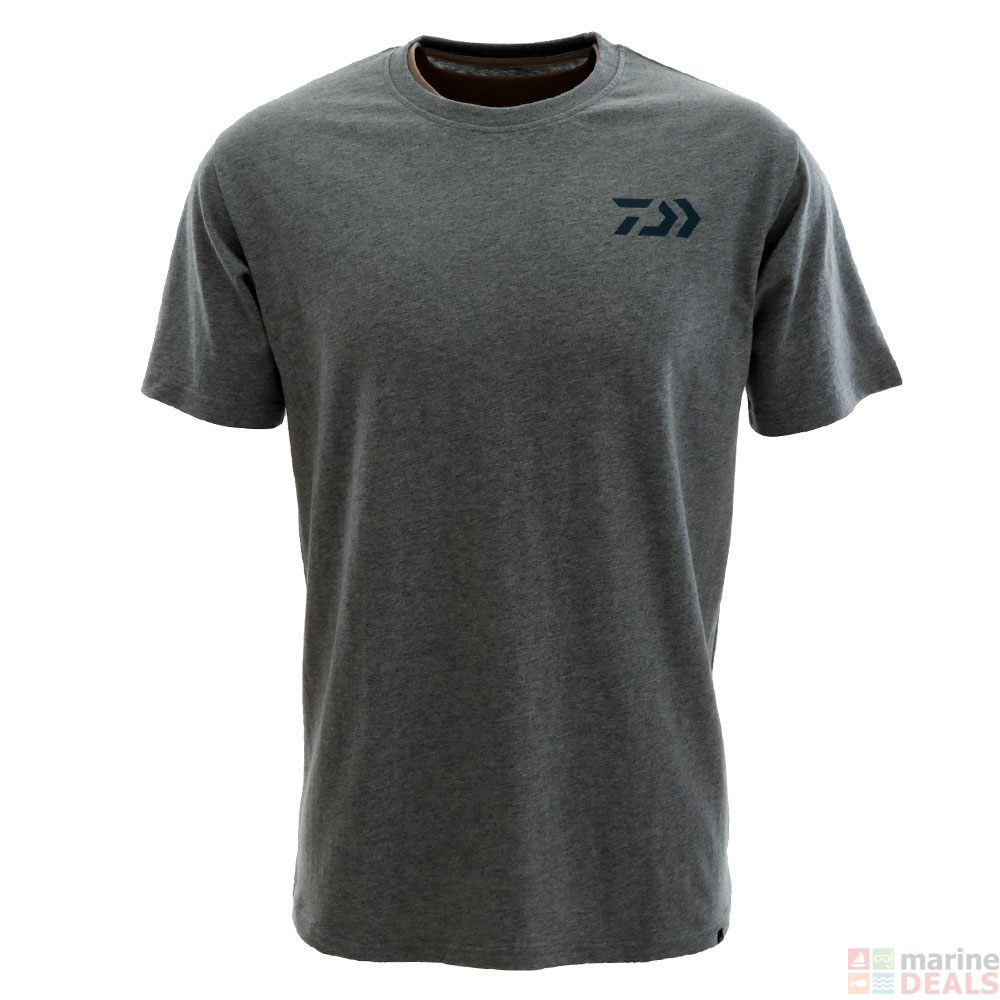 Buy Daiwa Feel Alive Snapper Mens T-Shirt Grey Marle online at Marine ...