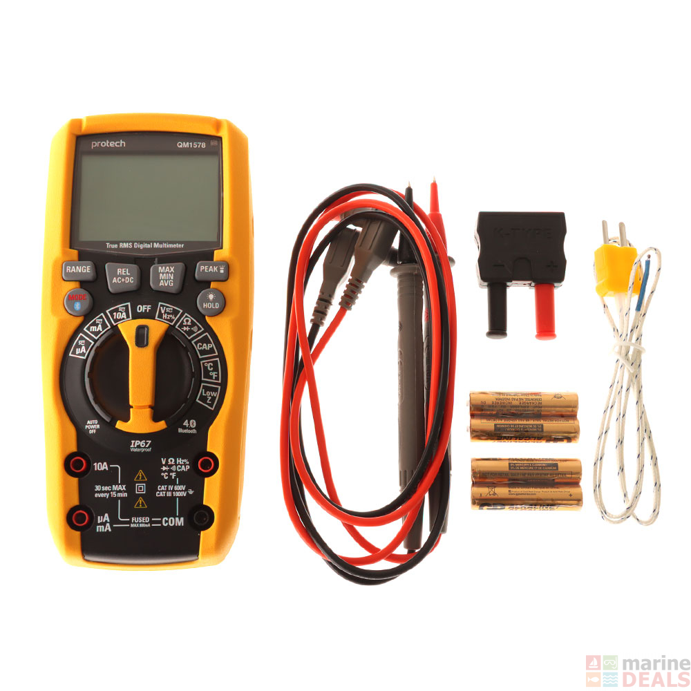 Buy Protech True RMS Digital Multimeter with Bluetooth online at Marine