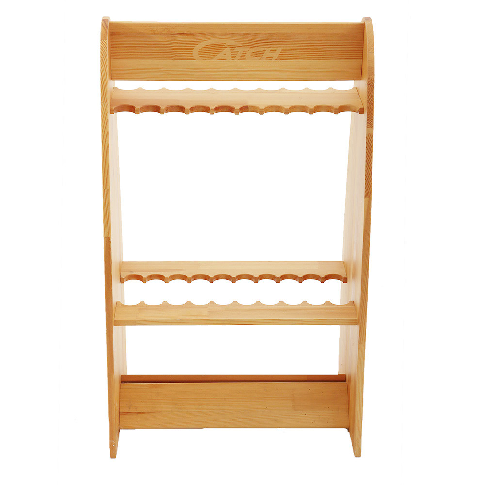 Buy Catch Deluxe Pine Standing 20 Rod Rack Damaged rack online at