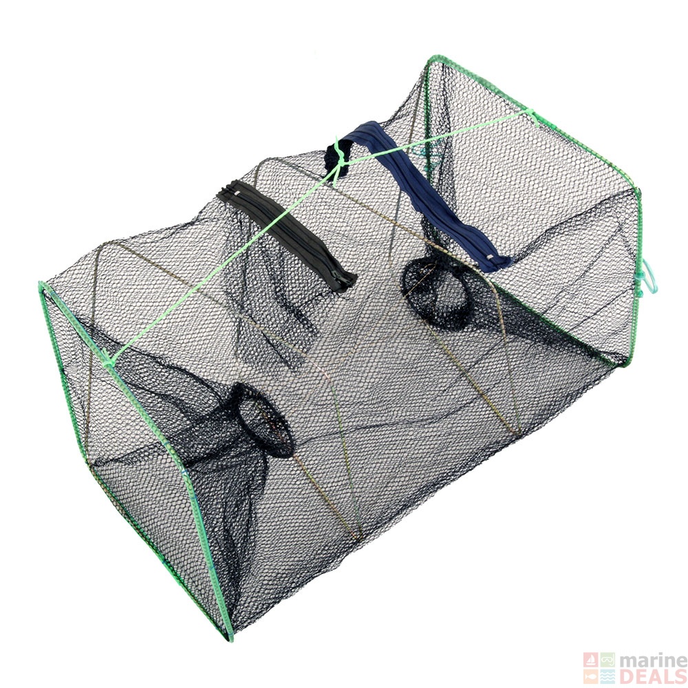 Buy Kilwell Folding Bait Trap Brown Mesh Large online at MarineDeals.co.nz