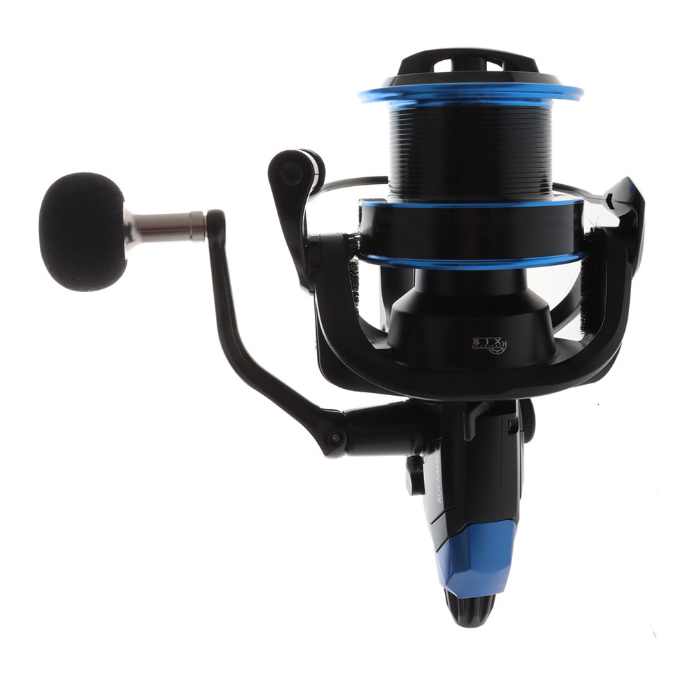Moulinet De Pêche Okuma Rockaway Baitfeeder 8000 - Pour La Carpe, Système Anti-retour, Frein Puissant, 5 Roulements