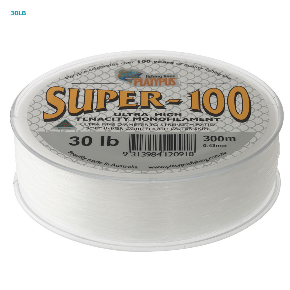 Buy Platypus Super100 Monofilament Line Clear 300m online at Marine