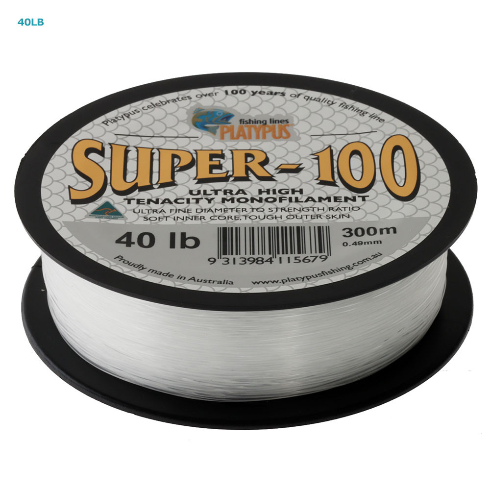 Buy Platypus Super100 Monofilament Line Clear 300m online at Marine