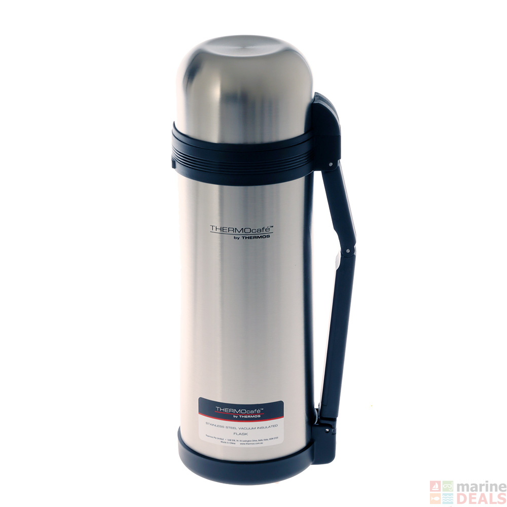 Buy Thermos THERMOcafe Stainless Steel Vacuum Insulated Flask 1.8L Silver online at MarineDeals