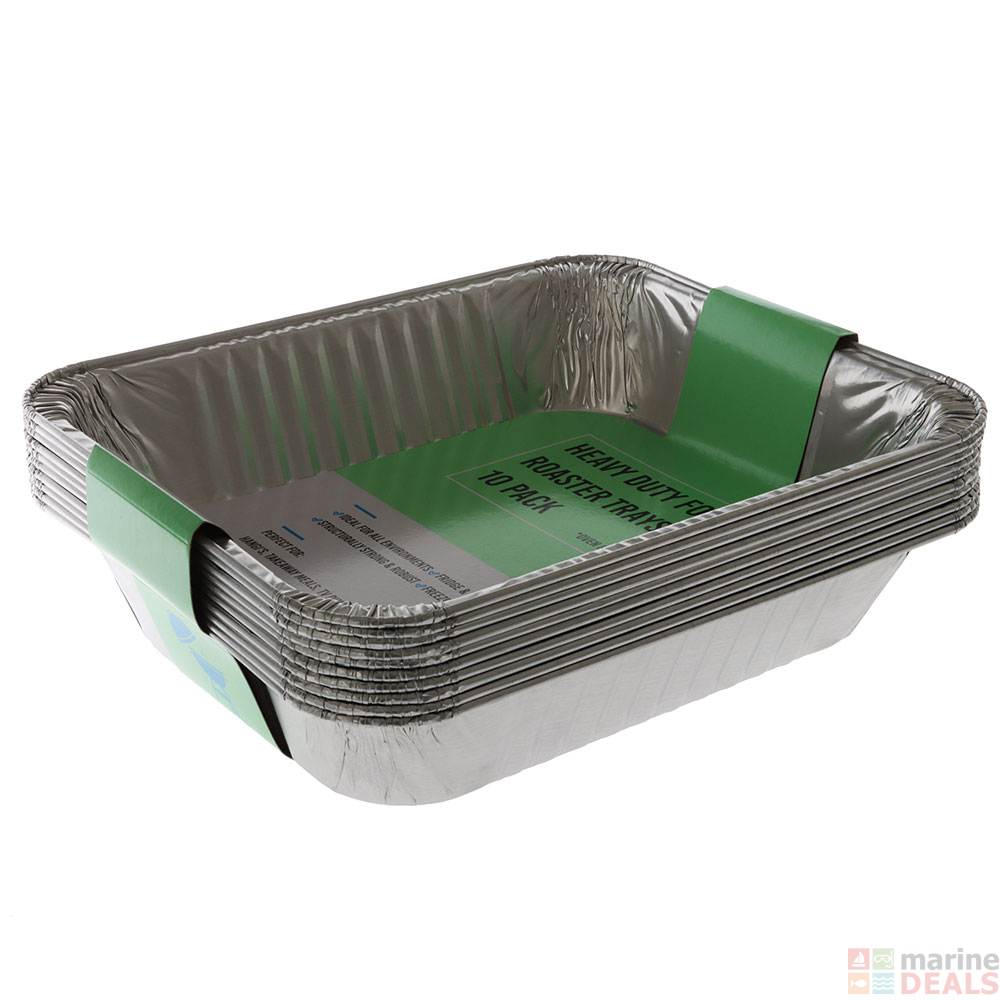Buy BBQ Foil Roasting Pan Qty 10 online at MarineDeals.co.nz