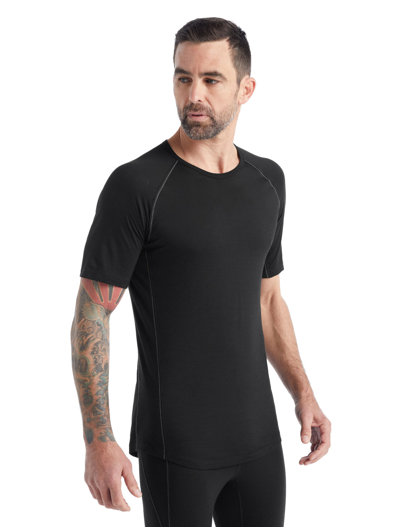 Buy Icebreaker Merino BodyfitZone 150 Mens Thermal TShirt Black online