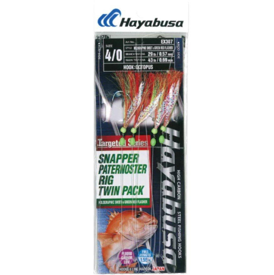 Hayabusa Snapper Paternoster Flasher Rig Twin Pack EX307 main image 1