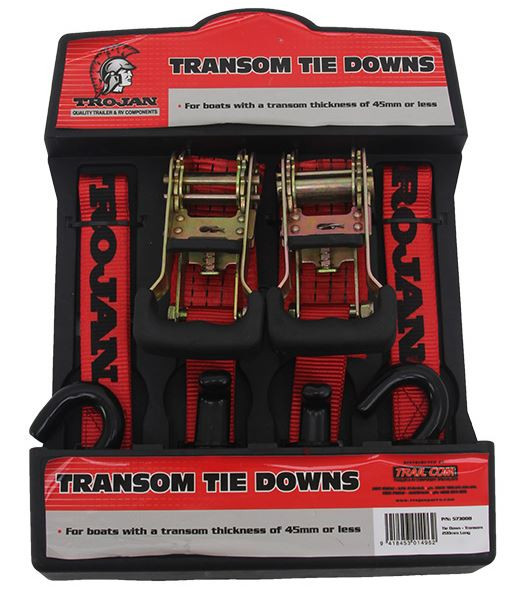 Buy Trojan Transom Tie Down 45mm x 200mm Qty 2 online at MarineDeals.co.nz