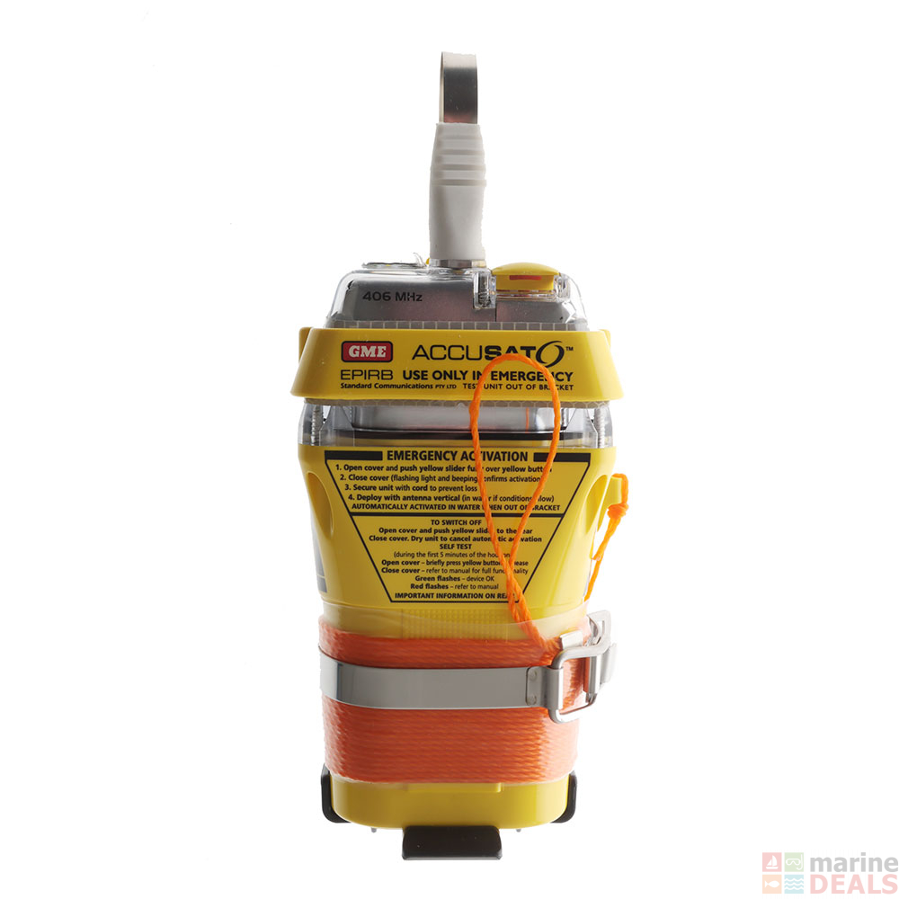 Buy GME Accusat MT603G 406MHz GPS EPIRB Manual / Water Activation