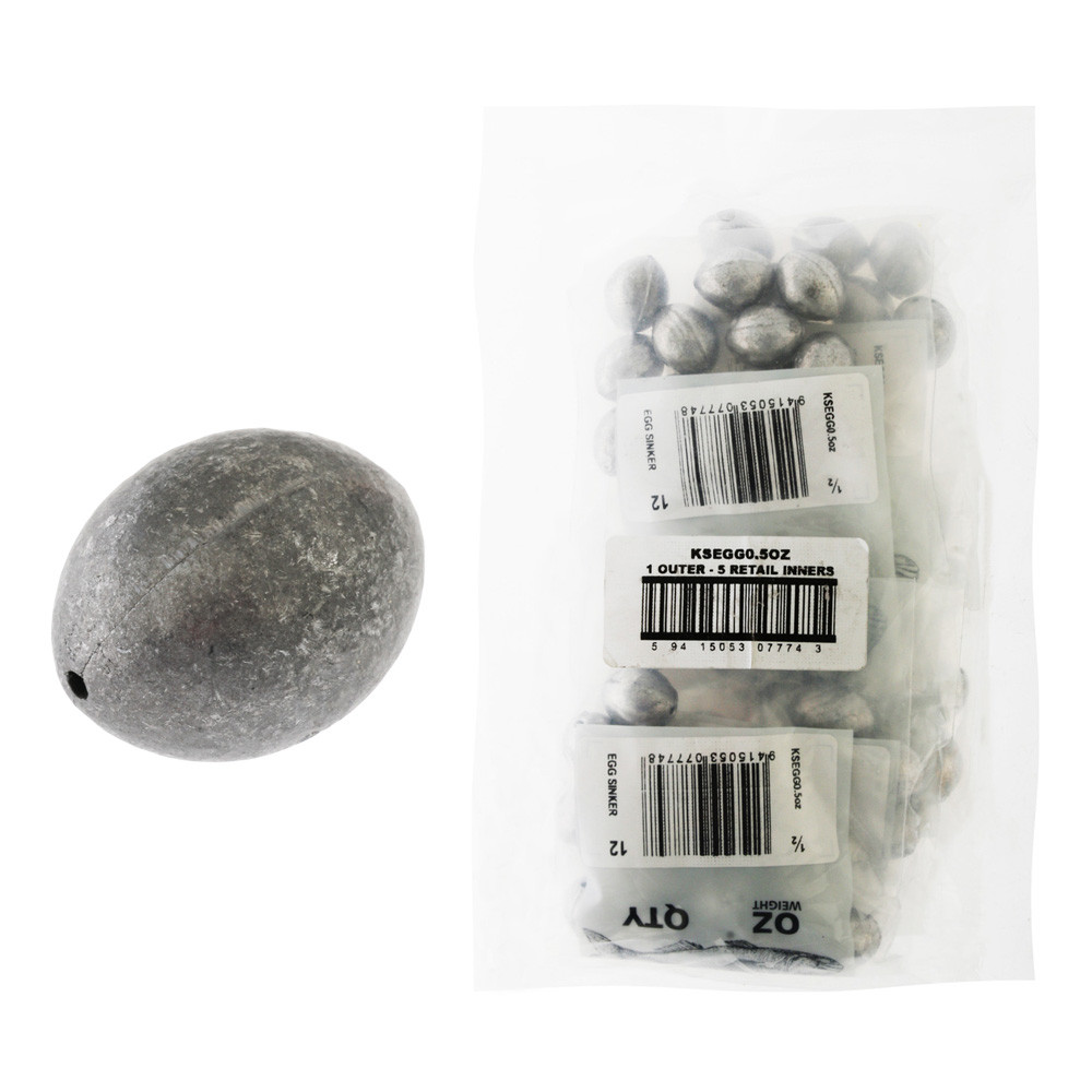 Buy Kilwell Egg Sinkers Bulk Pack online at MarineDeals.co.nz