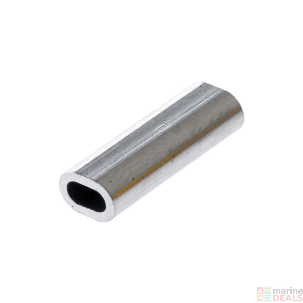 Suits Most 400 to 600lb Mono Leader 50 X 2.3mm Long Aluminium Crimps