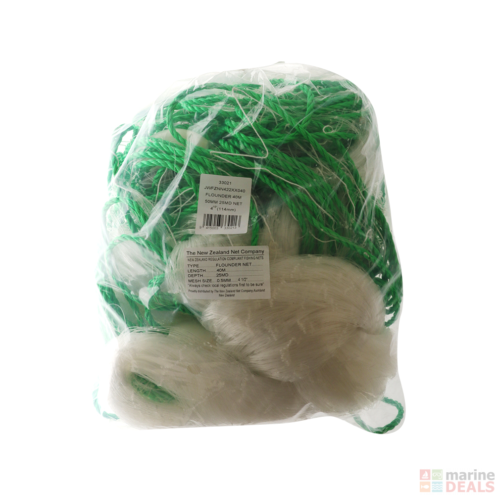 Buy Flounder Set Net 25MD 0.50mm Mono 40m online at MarineDeals.co.nz