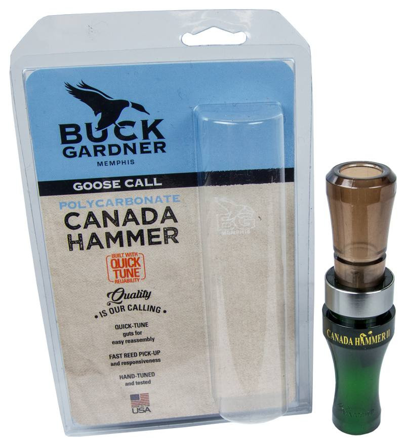 Buy Buck Gardner Polycarbonate Canada Goose Call Hammer Green/Smoke