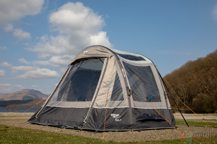 Buy Vango Kela V Air Low Driveaway Awning Cloud Grey online at MarineDeals.co.nz