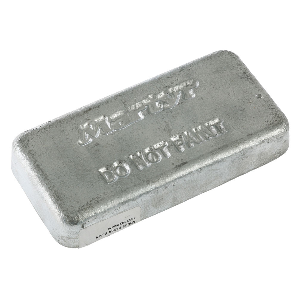 Buy Zinc Block Anode Plain 2kg online at MarineDeals.co.nz