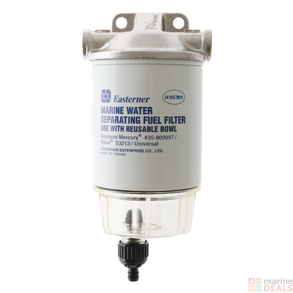 Buy Stainless Steel Fuel Filter with Clear Bowl online at MarineDeals