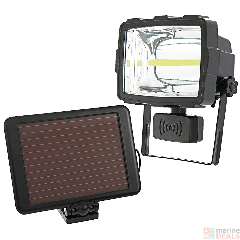 Buy Solar Rechargeable LED Floodlight with Motion Sensor 7w online at