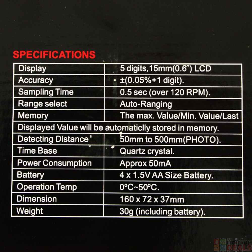 Buy Digital Tachometer online at MarineDeals.co.nz