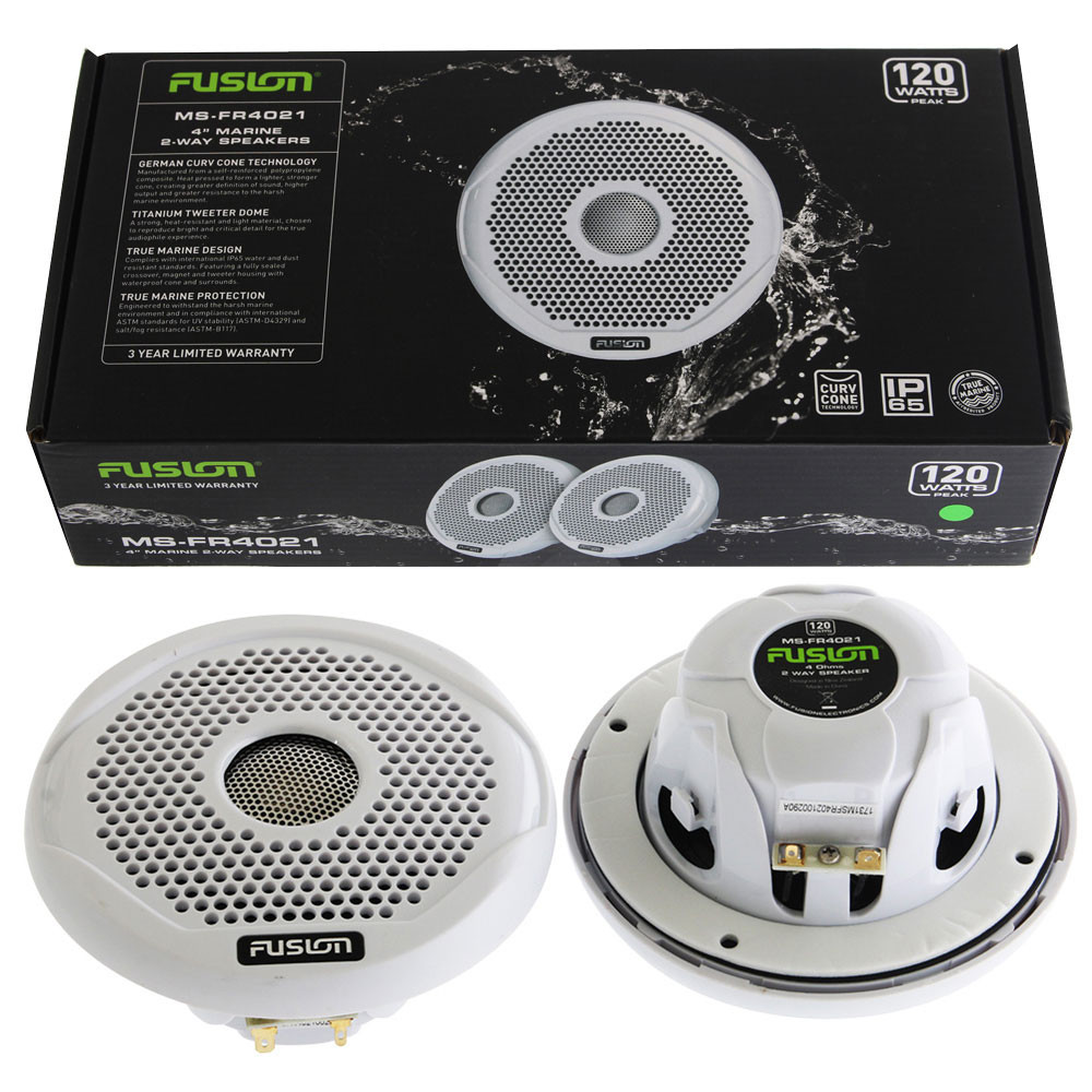 Buy Fusion MSFR4021 True Marine Waterproof Speakers 4" 120W online at
