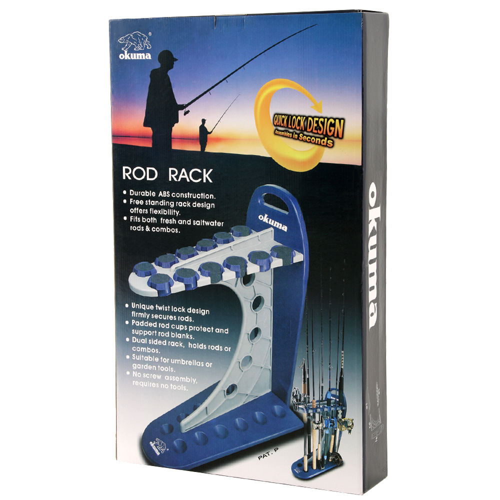 okuma fishing rod rack