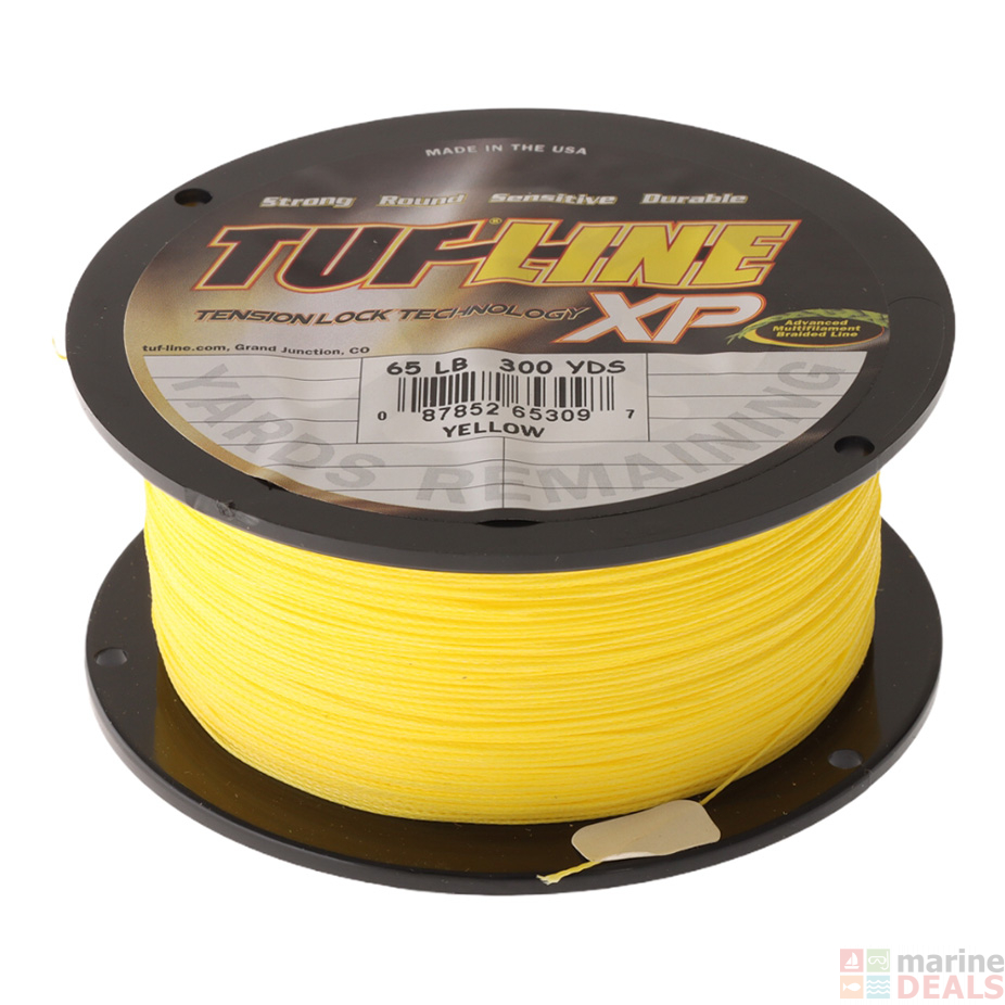 Buy TUF-Line Tuff XP Braid Yellow 300yd 65lb online at Marine-Deals.co.nz