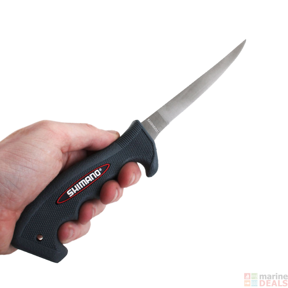 Buy Shimano 9 inch Filleting Knife and Sheath online at MarineDeals.co.nz