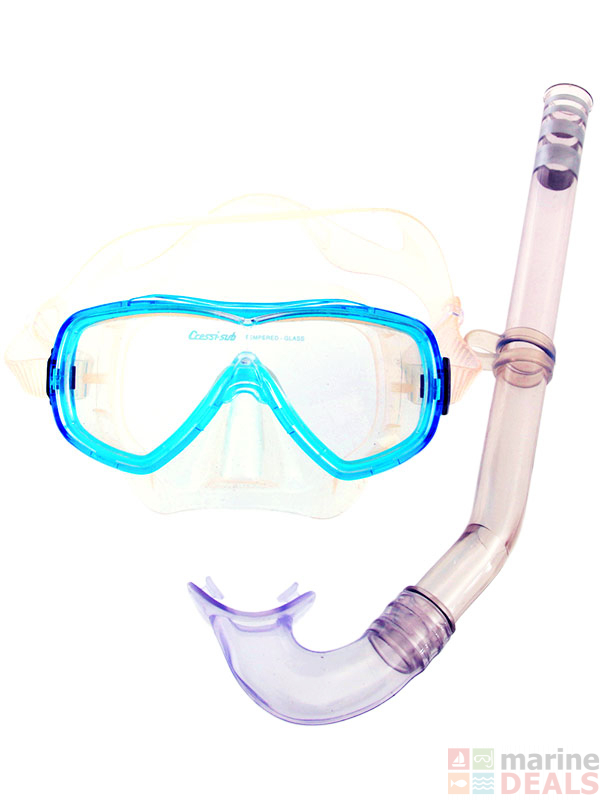 Cressi Rondinella Full Foot Mask Fin Snorkel Set with Bag