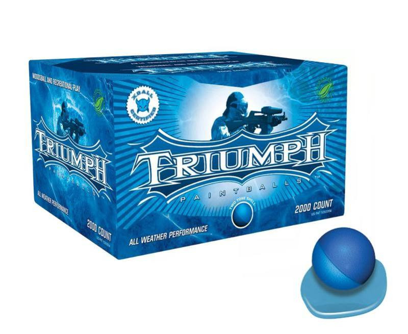 Buy Triumph xBall .68 Paintballs with Aqua Blue Fill Qty 2000 online