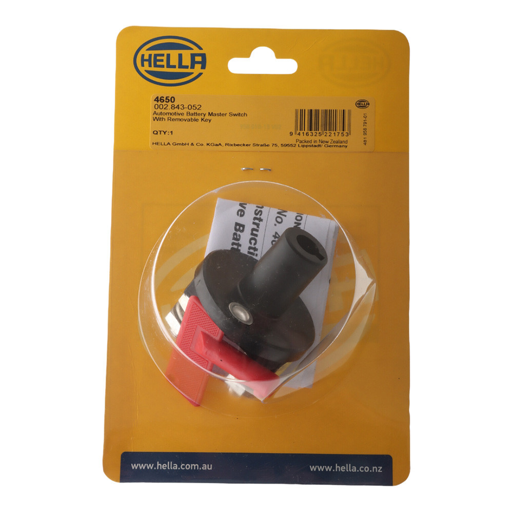 Buy Hella Marine Battery Master Switch OffOn with Removable Plastic Key 50A online at Marine
