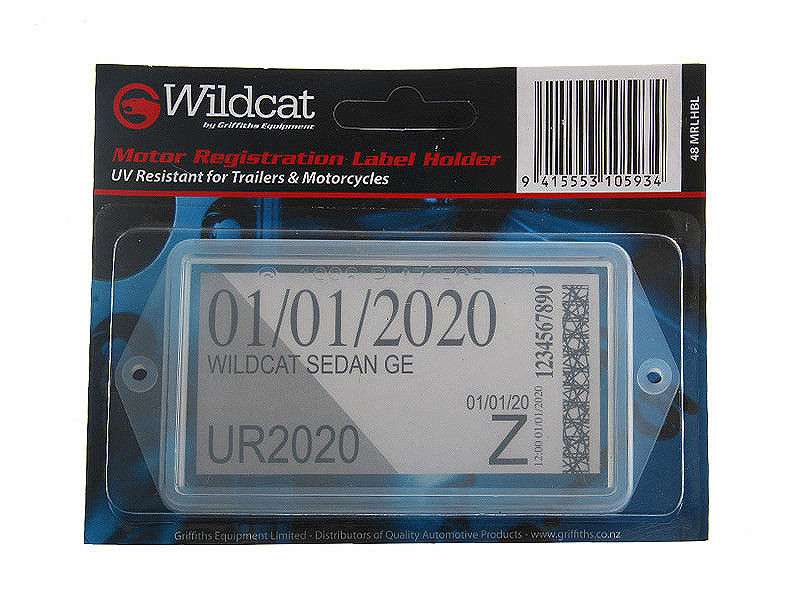 Wildcat Trailer Registration Sticker Holder Security Trailers