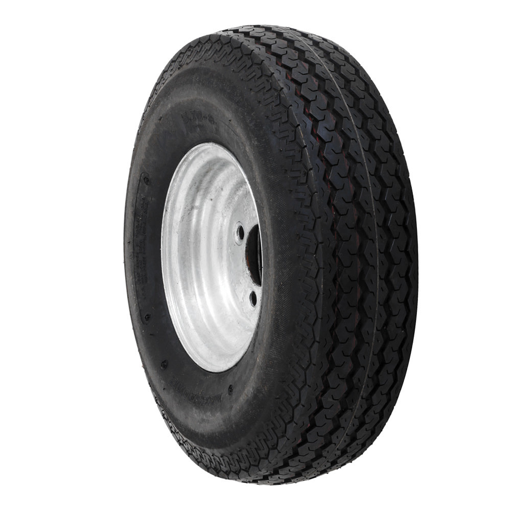 Buy Trailparts Galvanised Trailer Wheel 8 x 3.75in Rim and Tyre