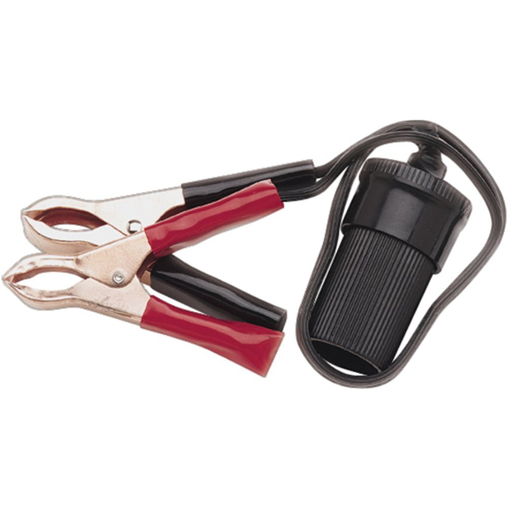 SeaSense 30-Amp Battery Clips, 3-Inch Long With 1" Jaw - Pair (Red & Black)