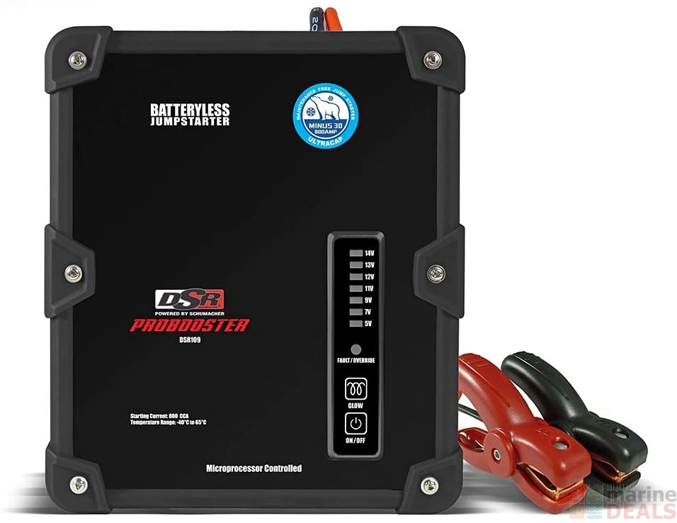 Buy Schumacher DSR109 Ultracapacitor Batteryless Jump Starter 800A