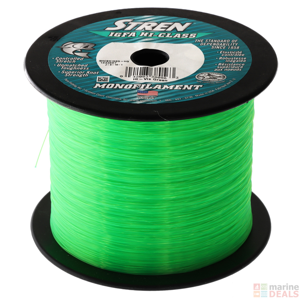 Buy Stren IGFA Hi Vis Green Monofilament online at MarineDeals.co.nz