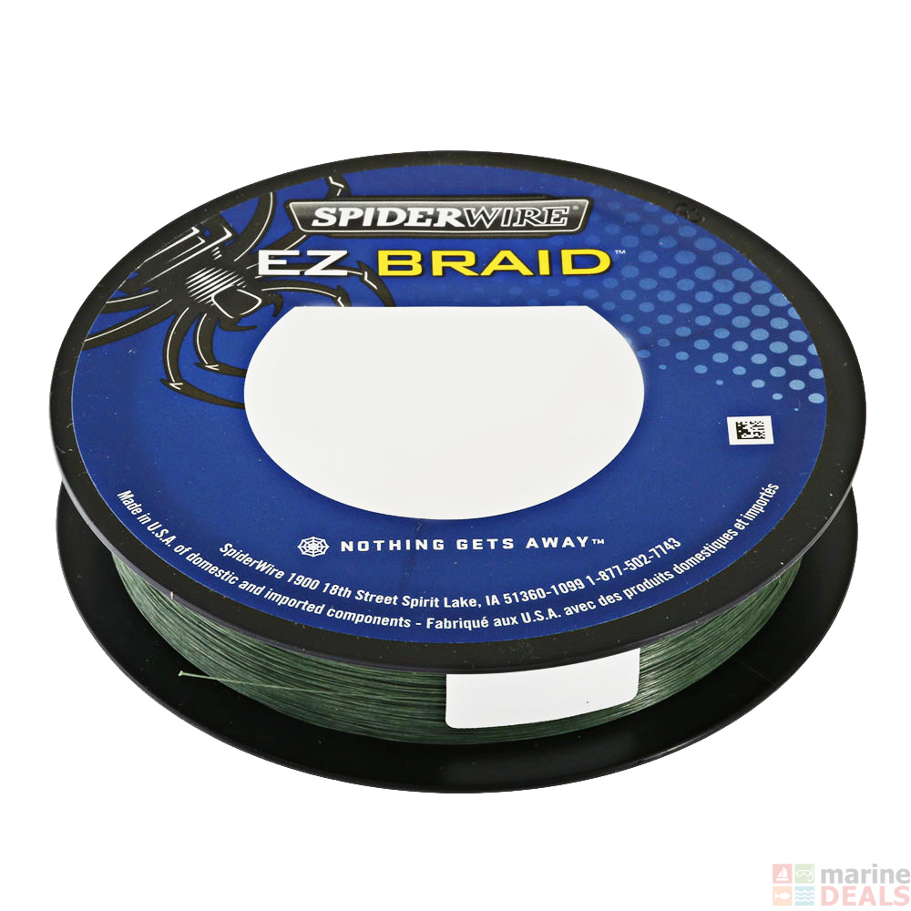 Buy Spiderwire EZ Braid Moss Green 150m 20lb online at MarineDeals.co.nz