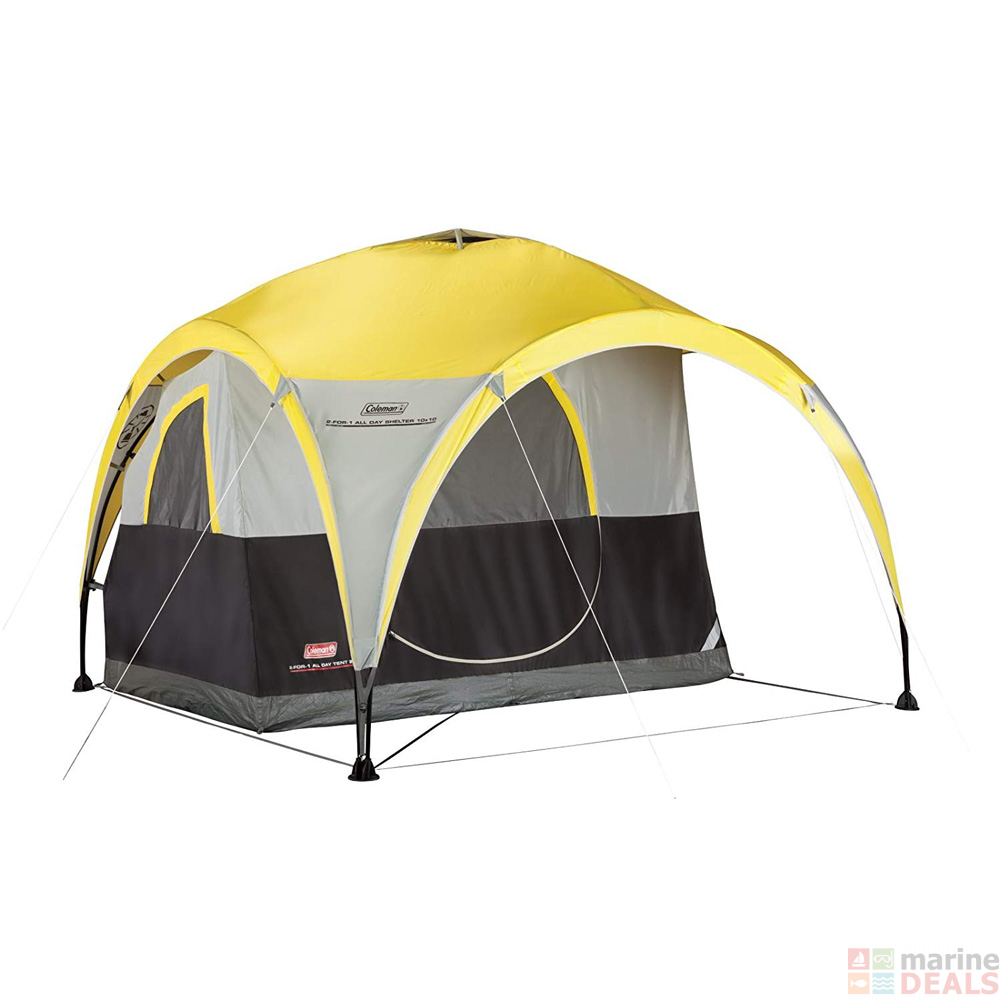 Buy Coleman 2in1 All Day Event Dome Tent online at MarineDeals.co.nz