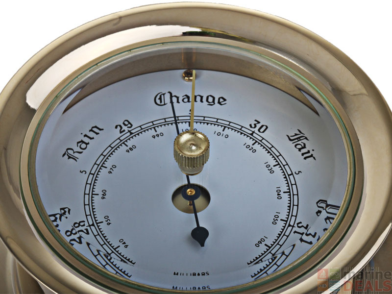Buy Brass Ship Barometer 4.5'' online at MarineDeals.co.nz