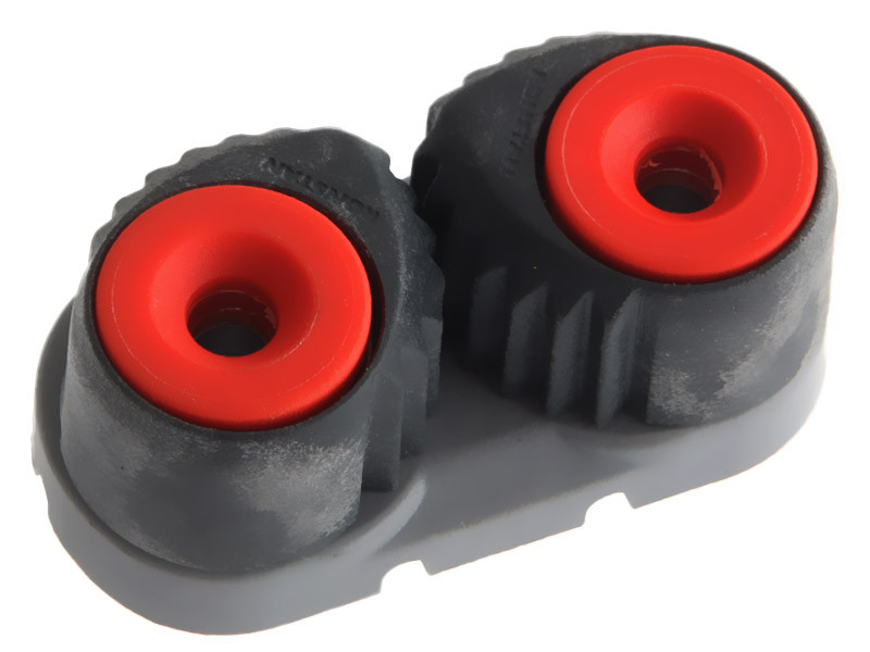 Taquet à Came Ronstan Small - Rouge Avec Base Grise - Pour Cordage De 2 à 8 Mm - Charge 75 Kg