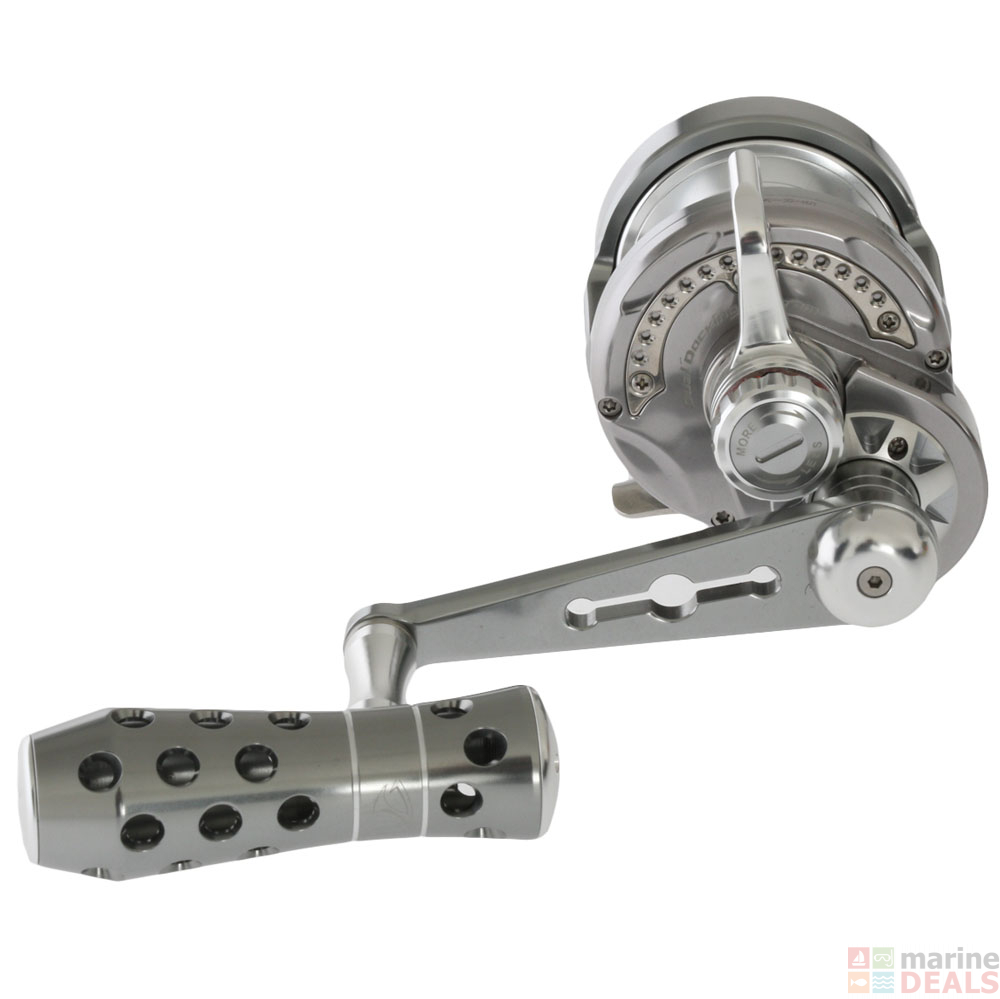 Buy Jigging Master Power Spell Overhead Reel PE4 Right Hand Grey/Silver