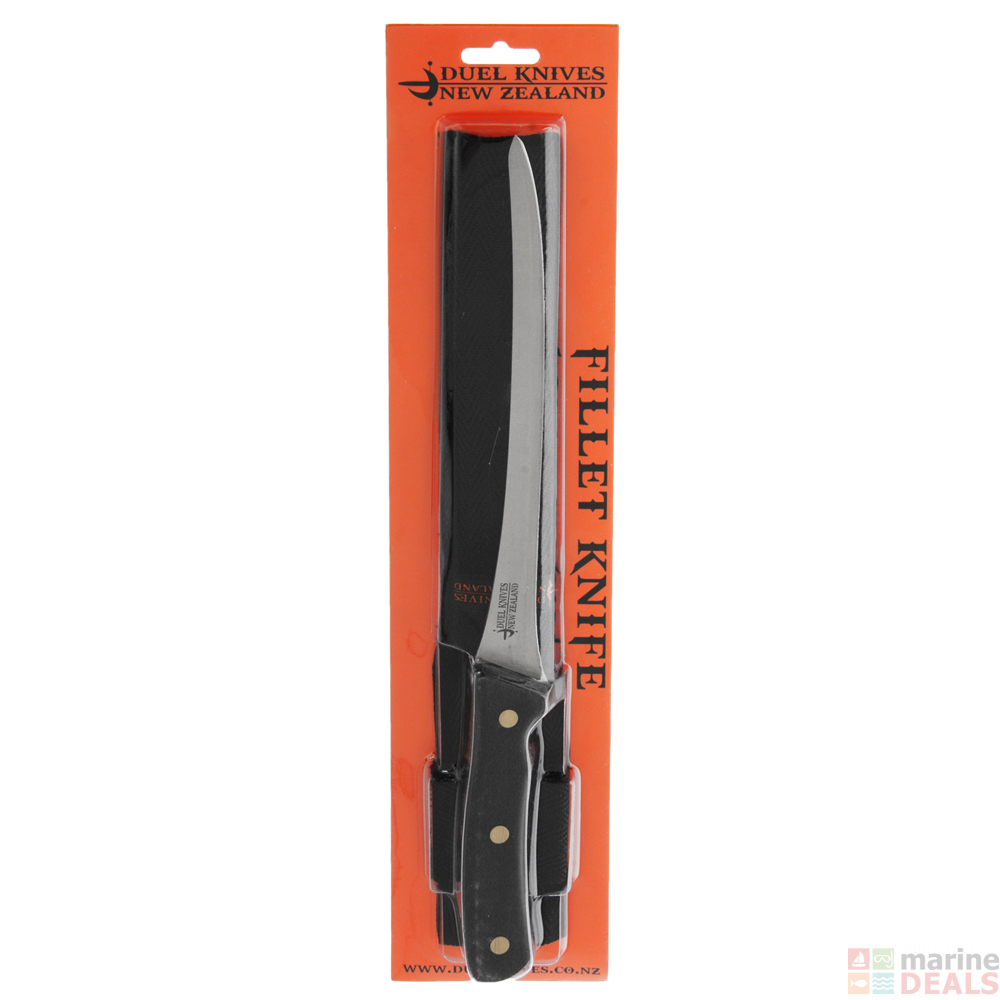 Buy Duel Knives DK1B Acrylic Handle Fillet Knife with Sheath 9in online
