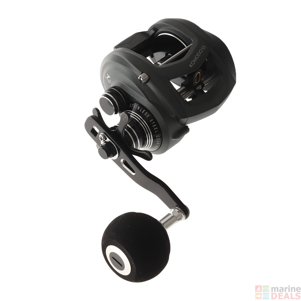 Buy Okuma Komodo SS 364 Low Profile Baitcaster Reel with Power Handle online at MarineDeals.co.nz