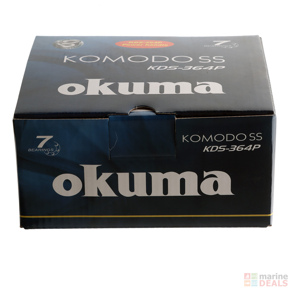 Buy Okuma Komodo SS 364 Low Profile Baitcaster Reel with Power Handle online at MarineDeals.co.nz