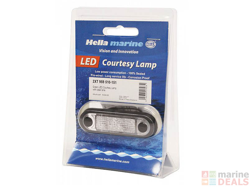Buy Hella Marine 0.5w LED Courtesy Lamp Wide Rim Rectangular online at