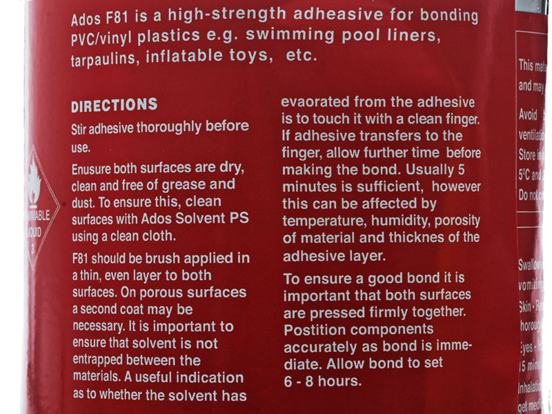 Buy ADOS F81 Polyurethane Adhesive 1L online at MarineDeals.co.nz