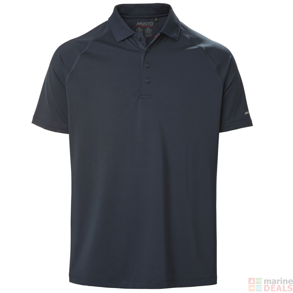 Buy Musto Mens Evo Sunblock Polo Shirt 2.0 True Navy online at Marine ...