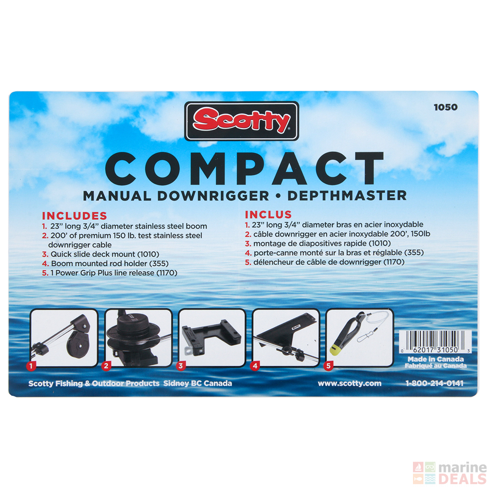 Buy Scotty 1050 Depthmaster Downrigger with Rod Holder online at Marine