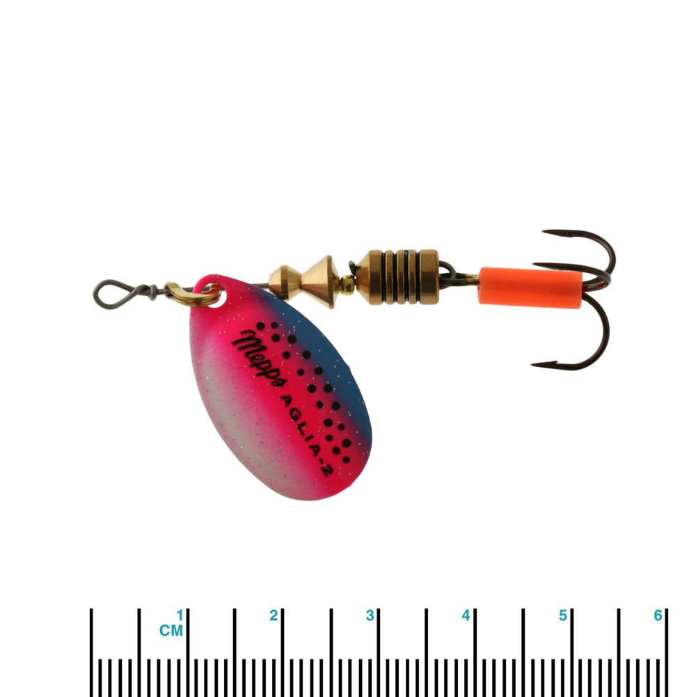 Buy Mepps Aglia Spinner Lure Rainbow Trout No. 2 Treble Hook online at